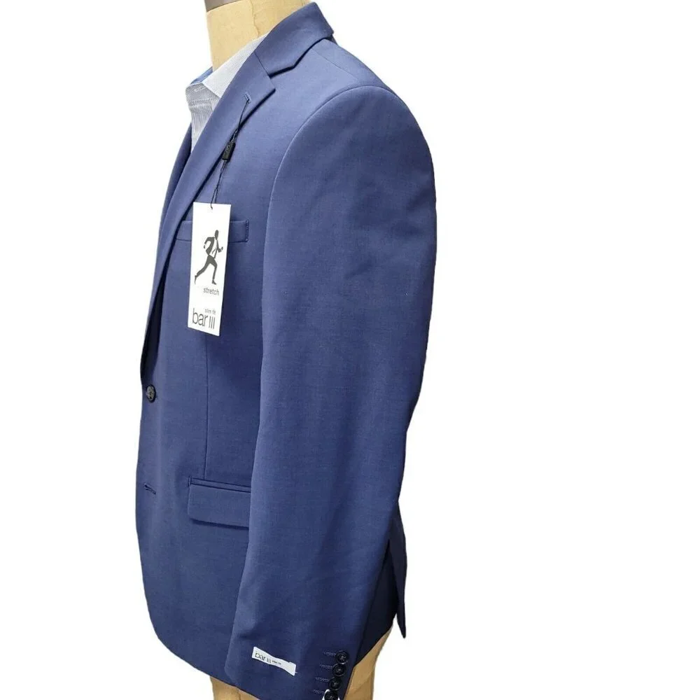 Bar III Slim Fit Active Stretch Jacket. Size 40R.  NWT $425